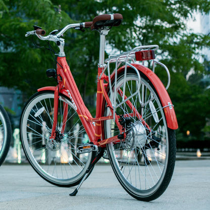 Vintage City E-Bike Woman ROT